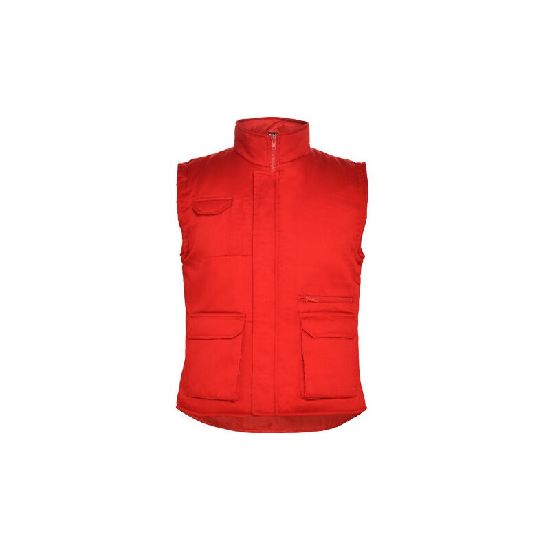 

Roly - Chaleco laboral multibolsillo con bolsillo ALMANZOR CQ5067 | Rojo - XXL