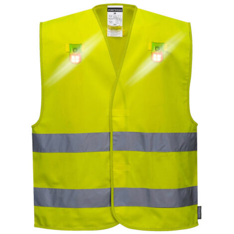 Chaleco ligero de alta visibilidad Versatile de poliéster con cintas reflectantes L474