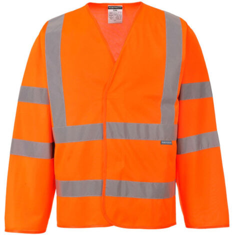 Chaleco ligero de manga larga A.V tirantes y dos bandas C473 2XL-3XL Naranja