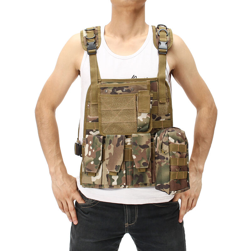 

Chaleco ligero MOLLE Tactical Ligero Armor Plate Carrier JPC con bolsillos magnéticos (Modelo 3)