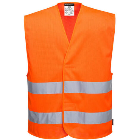 Chaleco MeshAir de alta visibilidad con dos bandas / Naranja / XX/3X