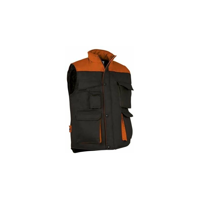 

Chaleco multibolsillos en colores combinados VALENTO Thunder | XL - Negro / Naranja fiesta