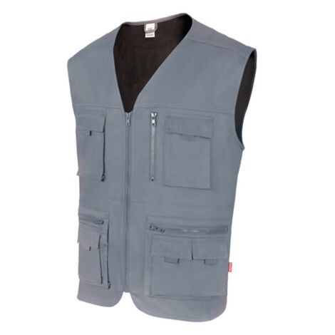 Chaleco Multibolsillos GRIS 3XL