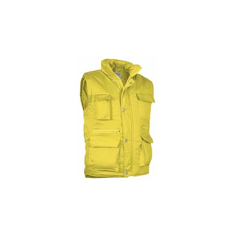 

Chaleco acolchado multibolsillos VALENTO Reporter | XL - Amarillo limón