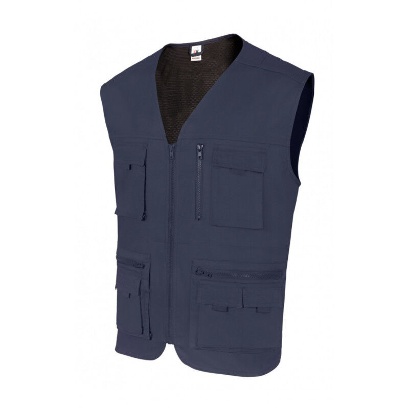 

Chaleco multibolsillos con canesú para logística VELILLA Serie 105901 | 2XL - Azul navy