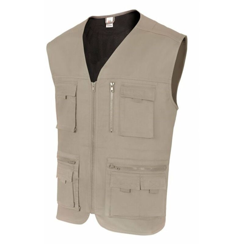 

Velilla - CHALECO MULTIBOLSILLOS Beige Arena 3XL