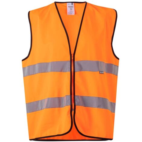 Chaleco Profesional Alta Visibilidad NARANJA FLÚOR L