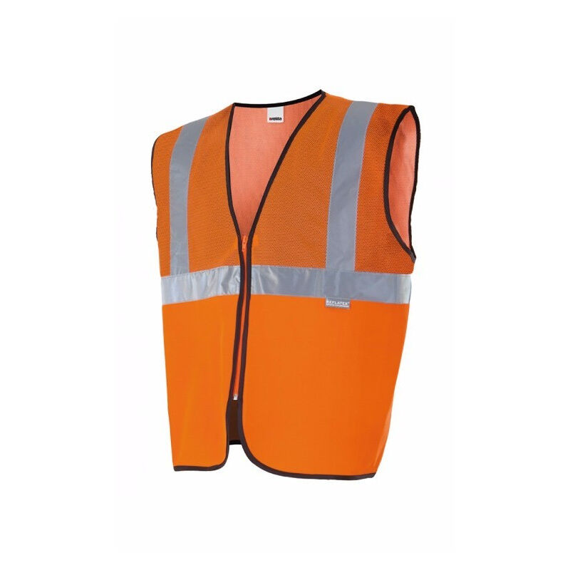 

Chaleco profesional con tejido de rejilla de alta visibilidad Serie 146 | 2XL - Naranja flúor - Velilla