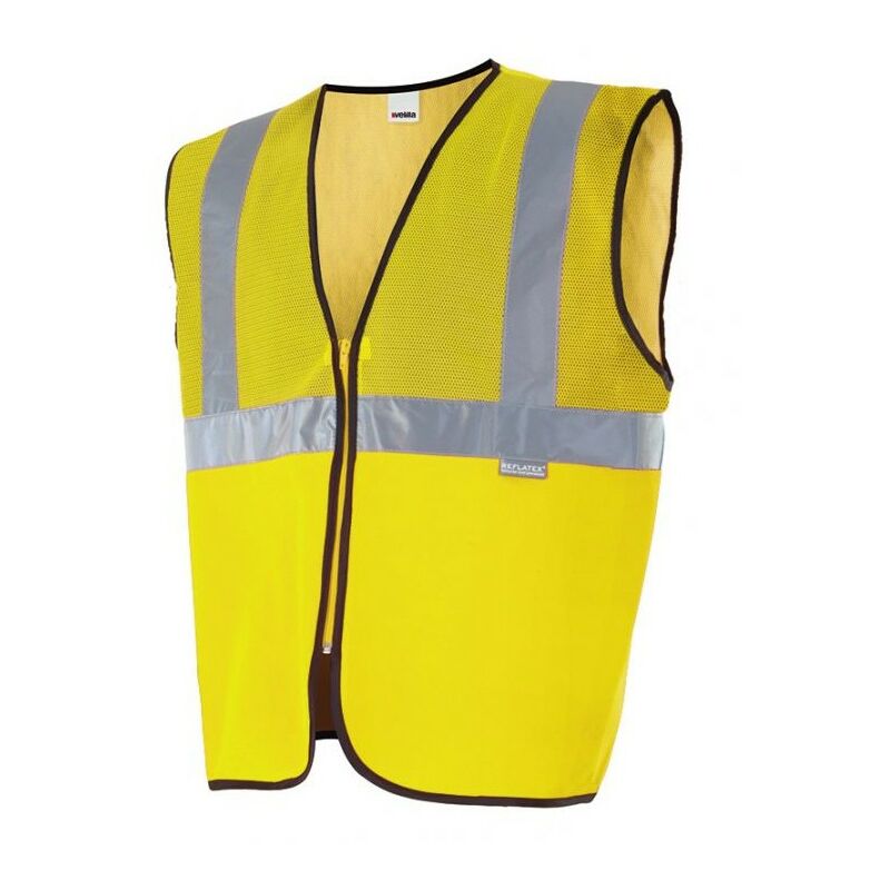 

CHALECO PROFESIONAL CON TEJIDO DE REJILLA ALTA VISIBILIDAD Amarillo Flúor XXL