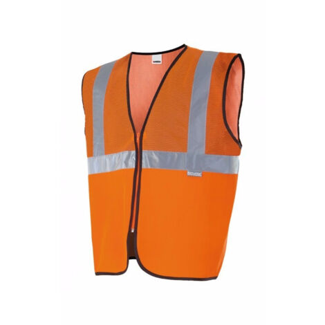 Chaleco profesional con tejido de rejilla de alta visibilidad VELILLA Serie 146