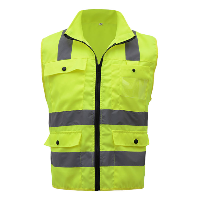 

Sfvest - Chaleco reflectante, chaleco fluorescente, amarillo fluorescente, M