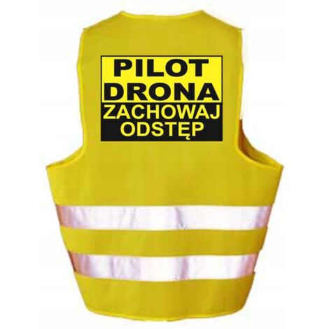 Chaleco reflectante de advertencia DRONE PILOT