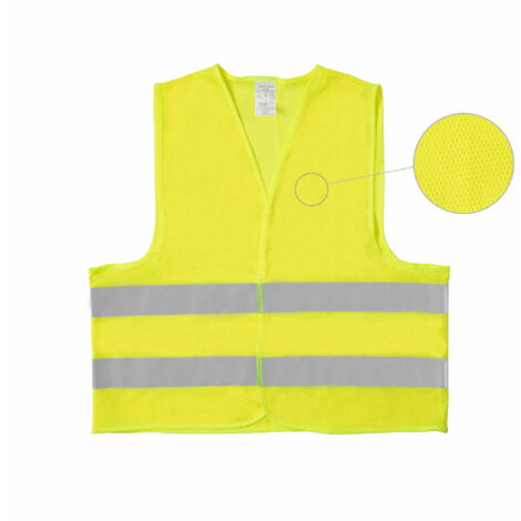 Chaleco reflectante Prokam MALLA FUERTE Amarillo (XL) DURADERO