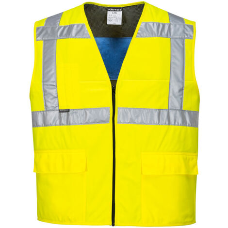 Chaleco refrescante de alta visibilidad para combatir el estrés térmico / Amarillo / XX/3X