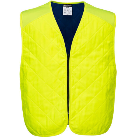 Chaleco Refrescante Evaporativo: Frescura y Comodidad para Trabajadores / Amarillo / L/XL