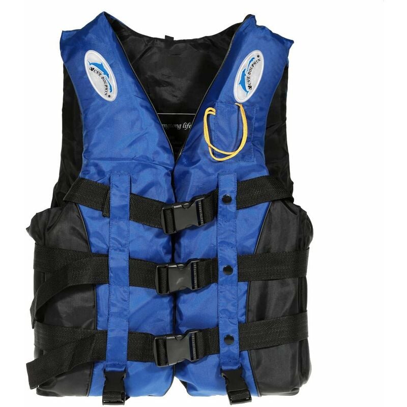 

Chaleco salvavidas de seguridad para adultos, con silbato,azul, L