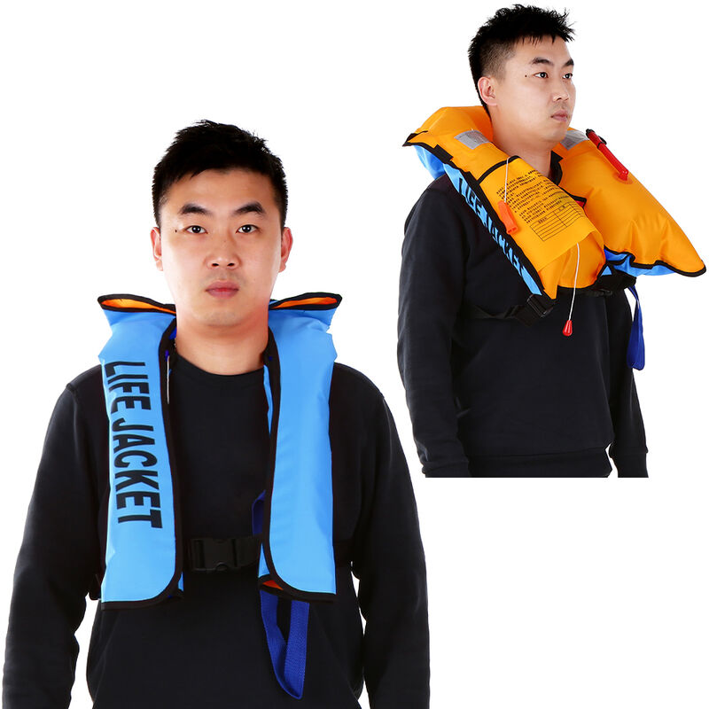 

Chaleco salvavidas inflable manual Chaleco salvavidas para adultos Deportes acuaticos Natacion Pesca Chaqueta de supervivencia,Azul