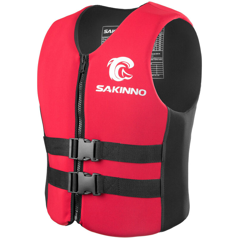 

Chaleco salvavidas para deportes acuaticos, chaleco salvavidas de flotabilidad, para ninos / adultos,Rojo, XL