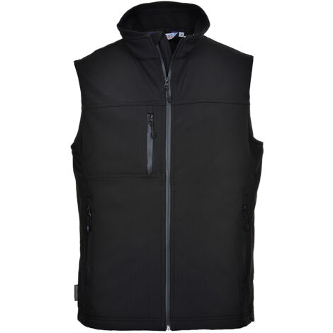 Chaleco Softshell 3 Capas - Ligereza y Comodidad / Negro / XXL