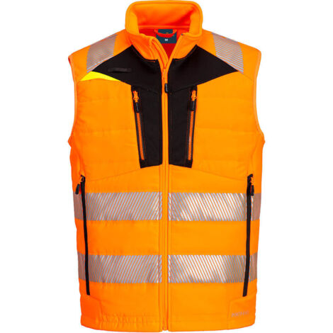 Chaleco Softshell de alta visibilidad DX4 Naranja/Negro 4XL