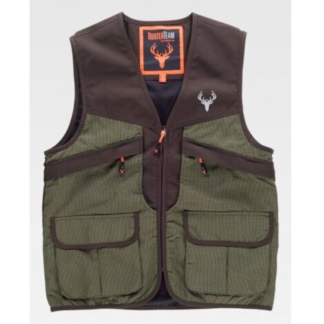 Chaleco Sport 0358S | 3XL - Verde Caza/Marron