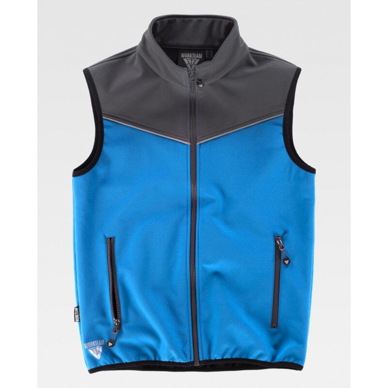 

Chaleco Workshell con canesús combinados de tejido cortavientos S9316 Sport | S - Celeste / Gris - Workteam