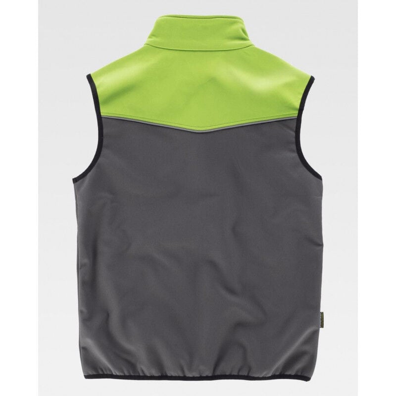 

Chaleco Workshell con canesús combinados de tejido cortavientos WORKTEAM S9316 Sport | XL - Gris / Verde lima