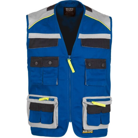 Chaleco tipo safari multibolsillos WORKTEAM Future WF5854