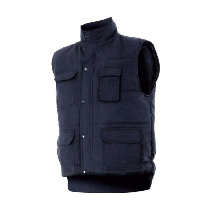 

Mibricoplus - Chaleco multibolsillo acolchado exterior 100% poliester interior guata varios colores tallas s-xxl talla xl color ropa azul marino