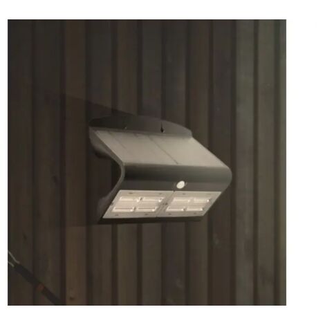 CHALET & JARDIN Lampe solaire murale 800lm - Noir
