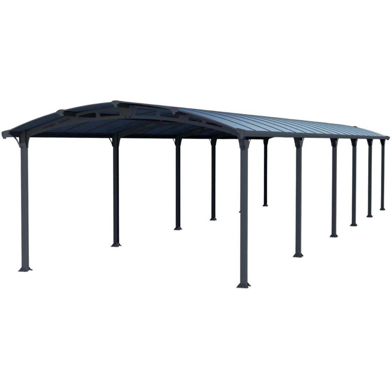 Palram - Carport en aluminium et polycarbonate Arcadia 12.90 x 3.59 m