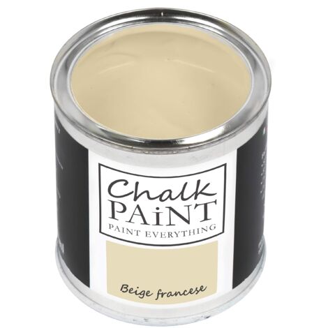CHALK PAINT EVERYTHING Beige Francese 250 ml - SENZA CARTEGGIARE Colora Facilmente Tutti i Materiali