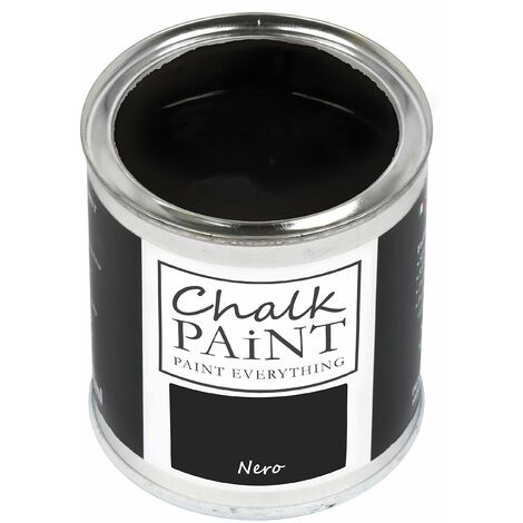 CHALK PAINT EVERYTHING Nero 250 ml - SENZA CARTEGGIARE Colora Facilmente Tutti i Materiali