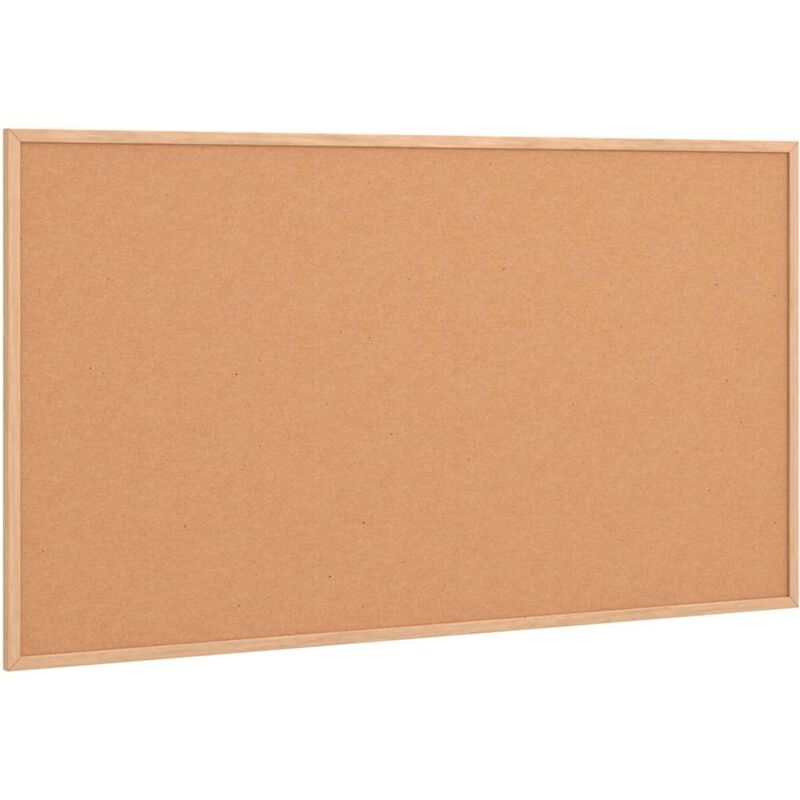 Cork Board with Solid Pine Wood Frame 100x55 cm Vidaxl
