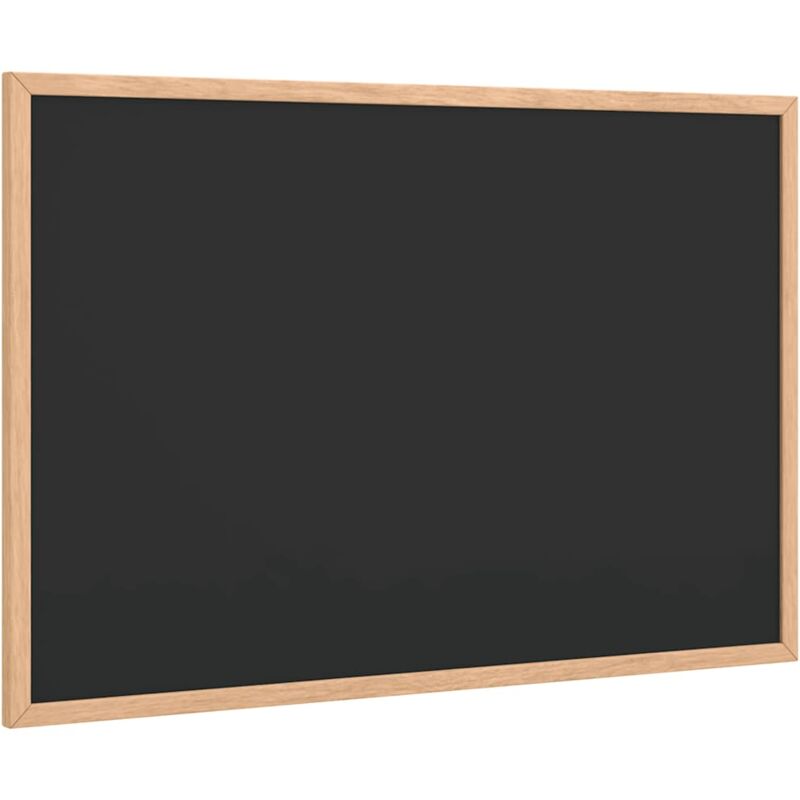 Chalkboard with Solid Pine Wood Frame Black 60x40 cm Vidaxl