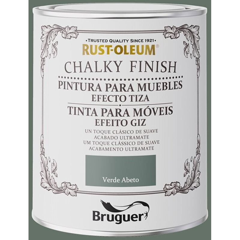 Xylazel - Rust-Oleum Finition Crayeuse Meubles Vert Sapin 750ml bruguer