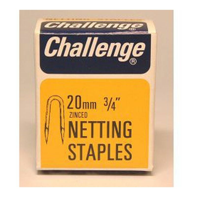 Challenge Netting Staples - Zinc Plated (Box Pack) 20mm - 11204