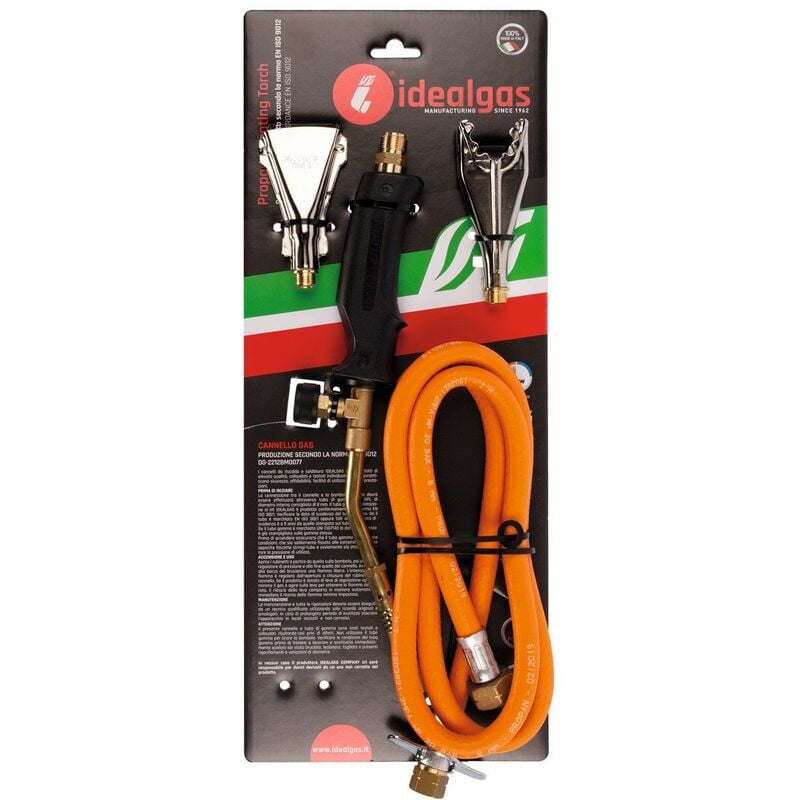 Idealgas - Chalumeau avec 3 brûleurs interchangeables ø 17, 22 ou 40 mm