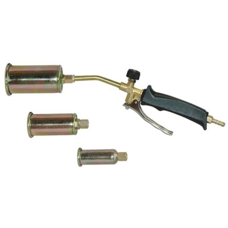 Chalumeau de Soudage WELD-108 - 3 Becs Interchangeables 50mm 35mm 25mm, Raccord 80mm, Tuyau en Caoutchouc