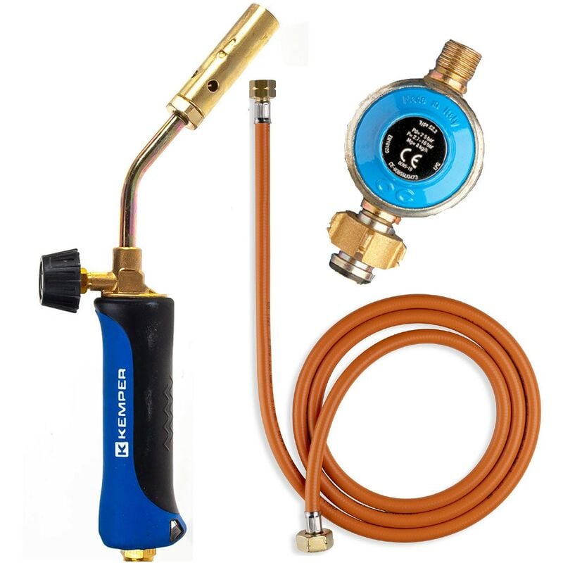 Kemper - Chalumeau de soudure + Détendeur Propane + Tuyau gaz 1.5 m