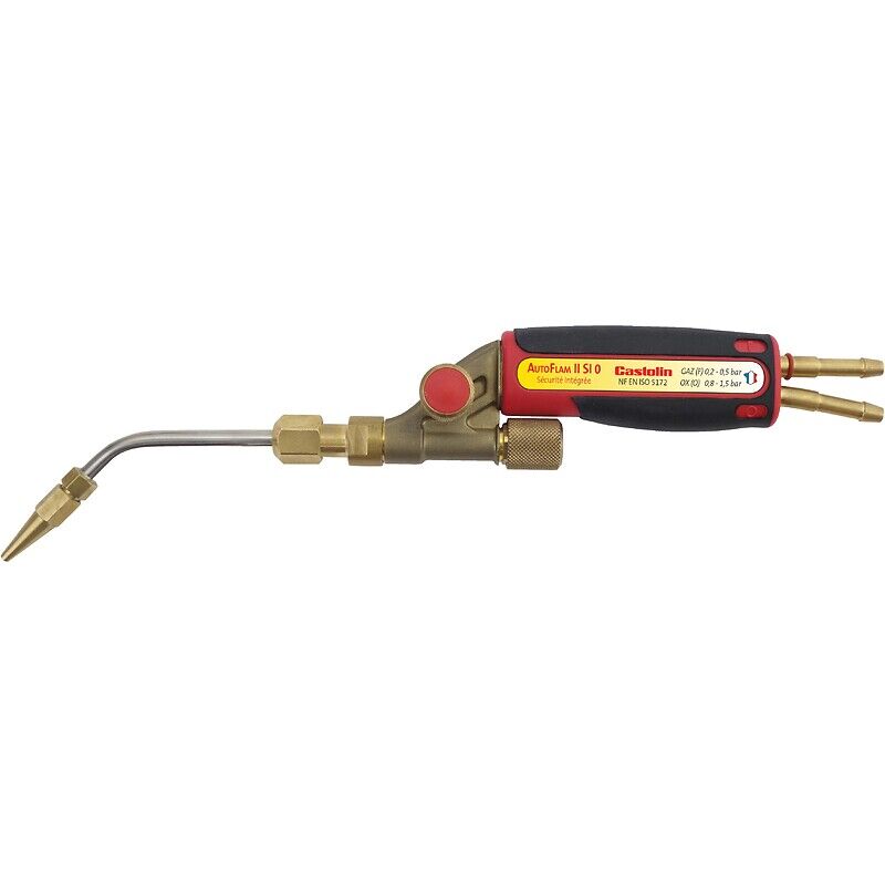 Chalumeau soudeur oxy acétylénique AutoFlam II SI O avec sécurité intégrée Stop feu double action livré avec 5 becs - CASTOLIN