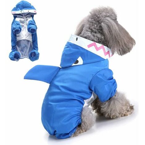CHAM - Chubasquero de pato lindo UOKZK para perros pequeños (Azul M)