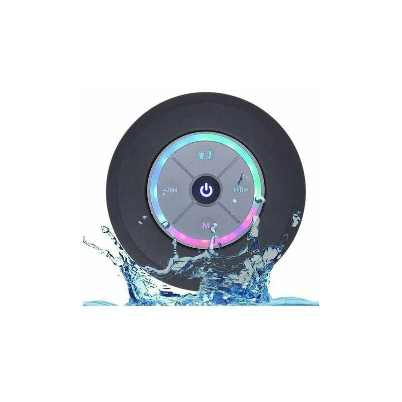 Cham - gtftaa Bluetooth Shower Speaker, IPX7 Bluetooth Shower Radio with Fully Waterproof fm Radio, Hands-free, Powerful Suction Cup for Golf, Beach,