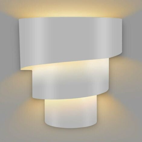 Cham LED-Wandleuchte, dekorative Beleuchtung, LED-Wandleuchte, drehbar, dreischichtig, kreative Mode, Eisenleiterform (weiß)