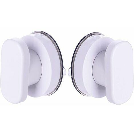 CHAM - NFVNW 2Pcs Ventouse Forte Tirer Poignées, Sucker Main Courante,Boutons de Placard Poignée de Porte de Placard de Tiroir Poignées en Verre de Poignée d'adsorbant,