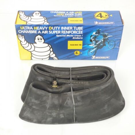 Chambre à air 140/80-18 super renforcée Michelin valve TR4 pour