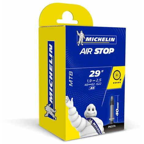 Chambre à air Michelin Airstop 29 x 1,9-2,5 (48/62-622) A4 Valve Presta vélo vtt ville vtc