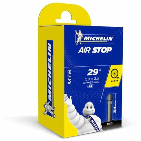Chambre à air Michelin Airstop 29 x 1,9-2,5 (48/62-622) A4 Valve Schrader vélo vtt ville vtc