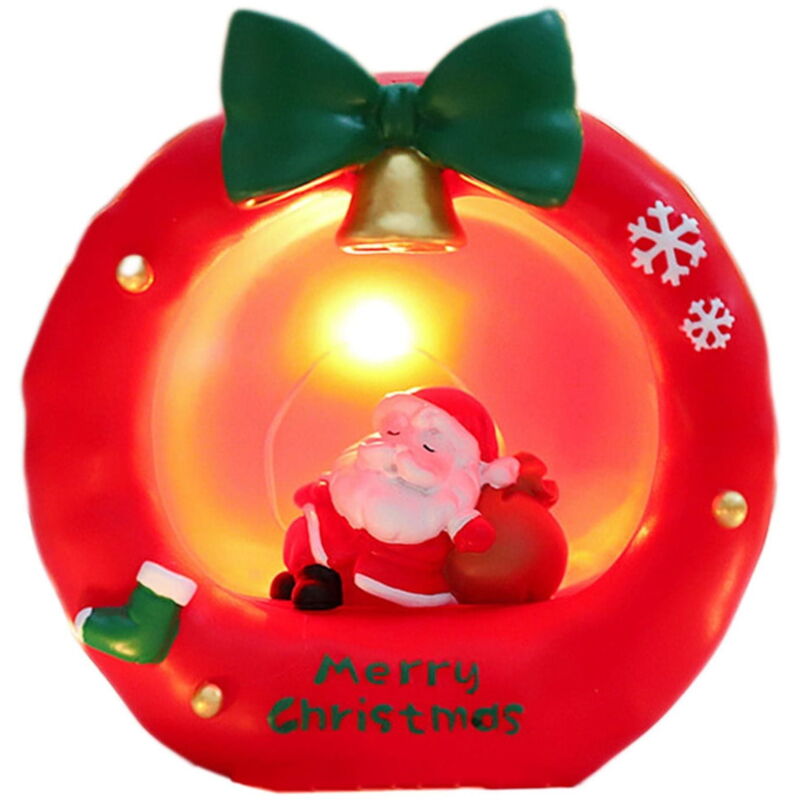 Chambre à coucher Salon Père Noël Veilleuses Décorations de Noël Décorations de table de Noël Cadeaux idéaux pour les vacances