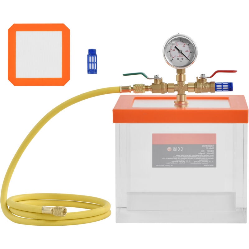 Mophorn - Chambre à vide de 2 gallons, chambre de dégazage acrylique polyvalente améliorée, chambre à vide transparente pour dégazage de résine, gel